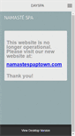 Mobile Screenshot of namastespaprovincetown.com
